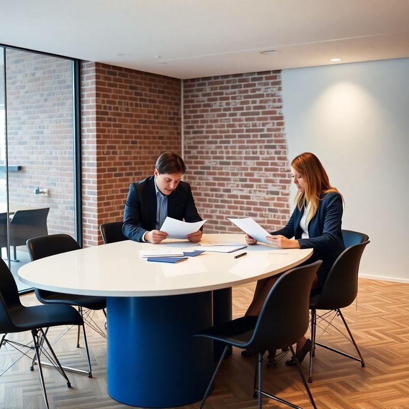 Twee adviseurs bespreken documenten aan een boardroomtafel